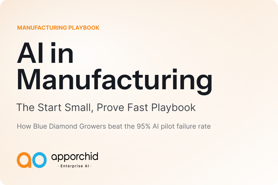 AI in Manufacturing: The Start Small, Prove Fast Playbook