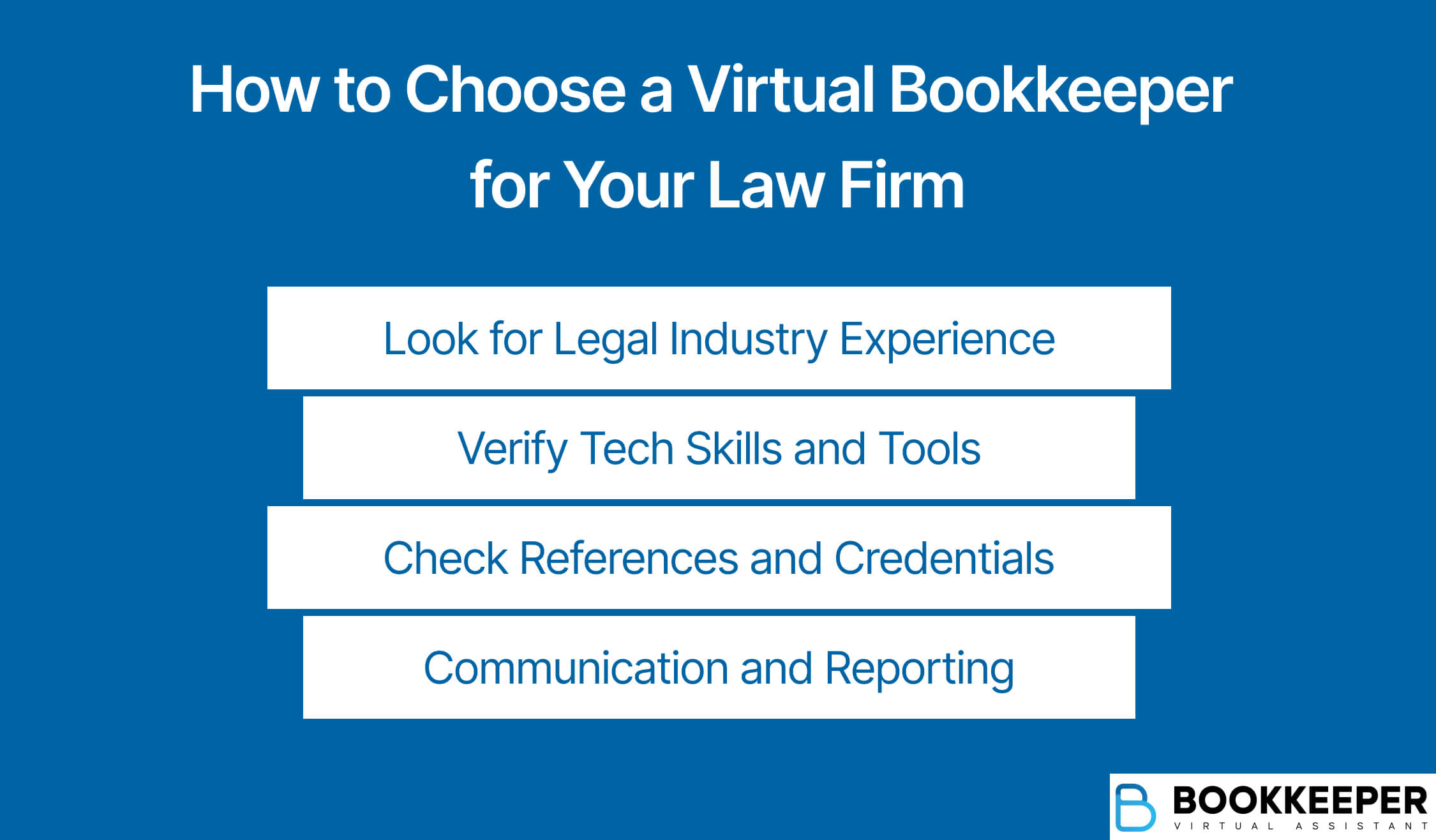 Guide on how to choose the right bookkeeper for law firms.