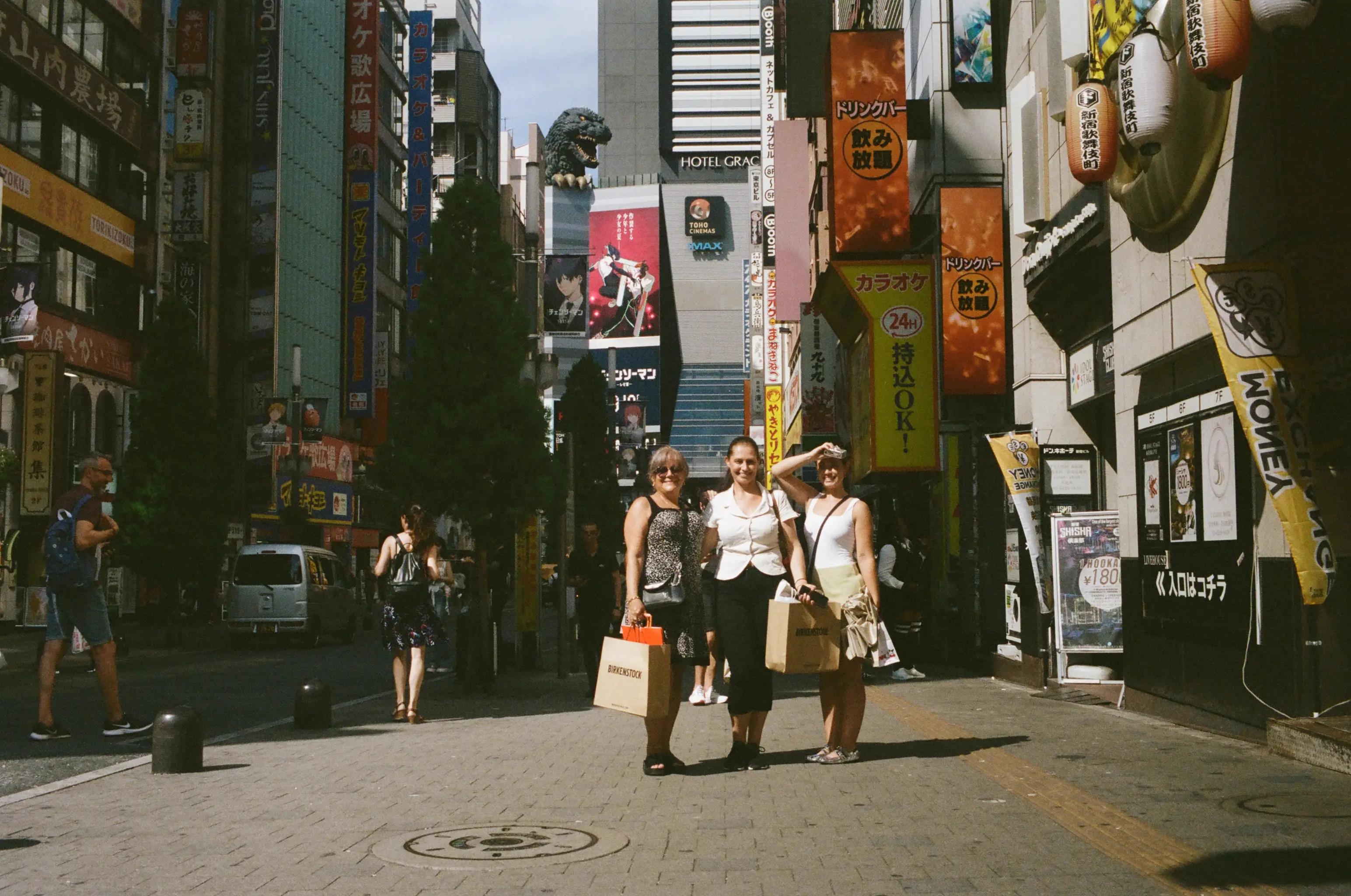 Friends and family of the YukiHomes team shopping in Sapporo.