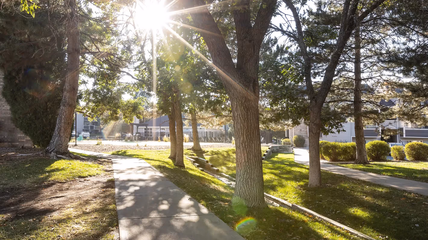 exterior walking path