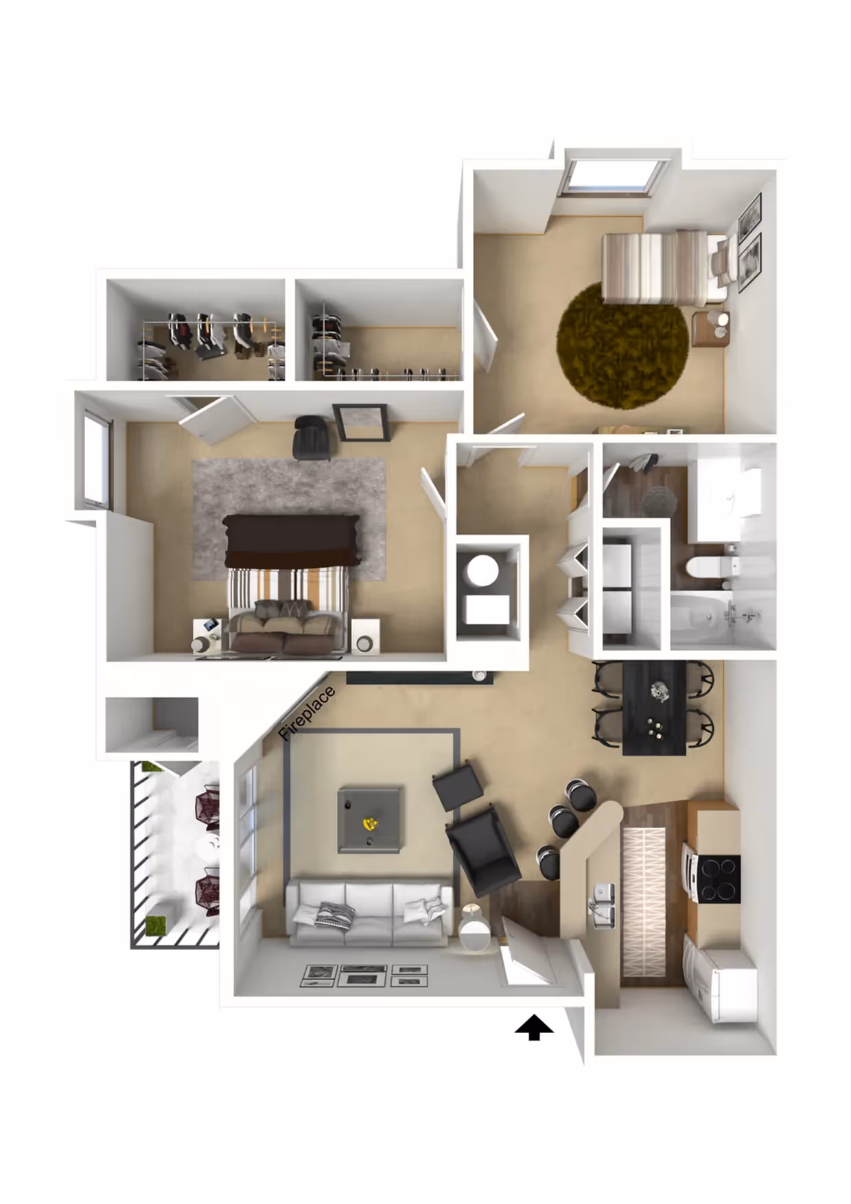 2x1 floor plan layout