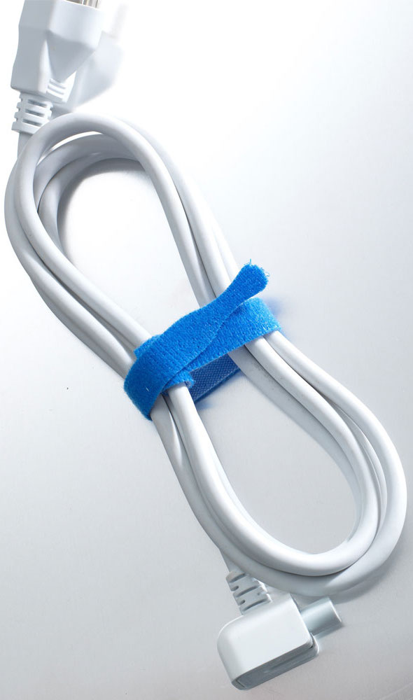 Velcro strip around a cable