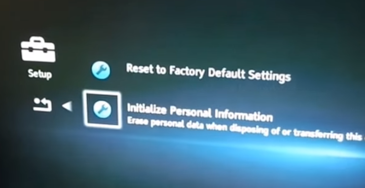 Blu-ray initialization option