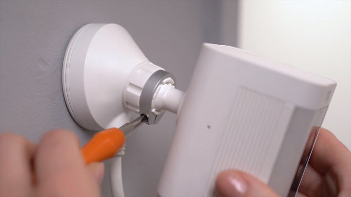 Securing camera angle.