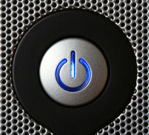 Common desktop computer power button.