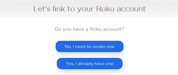 Roku login for activation.