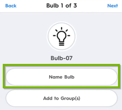 Name bulb icon.