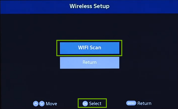 Wi-Fi Scan. Screenshot