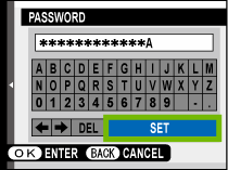Wi-Fi password entry screen.