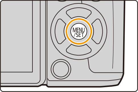 Camera menu button