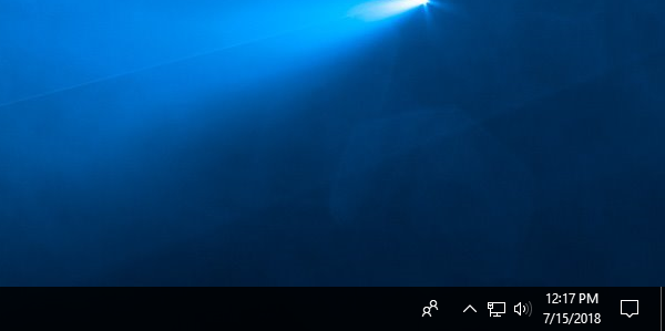 Network Icon on Windows 10 Desktop