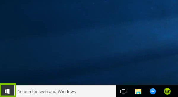 Windows 10 Start button