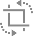 Crop and rotate icon.