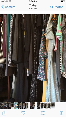 iPhone camera roll screen illustrating changes made.