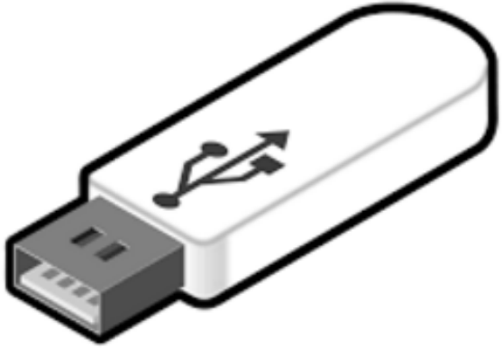 Diagram of a USB drive.