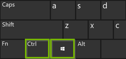 Ctrl + Win