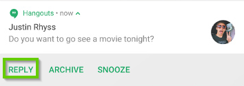 Android reply