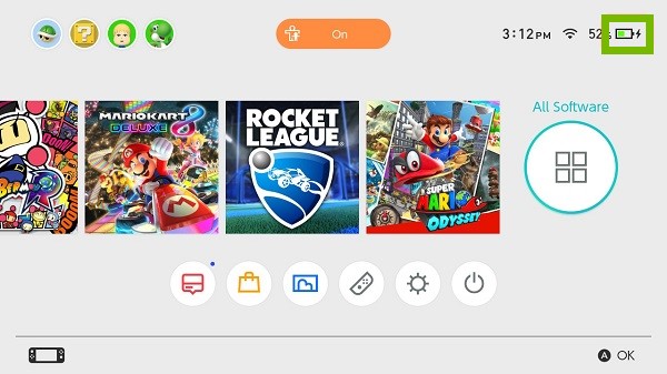 Charging indicator while in use