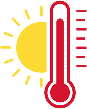 Hot temperature clip art