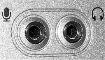 Front panel PC audio sockets