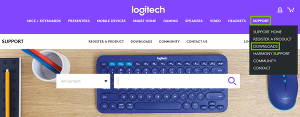 Example of support heading placement on manufacturer website.