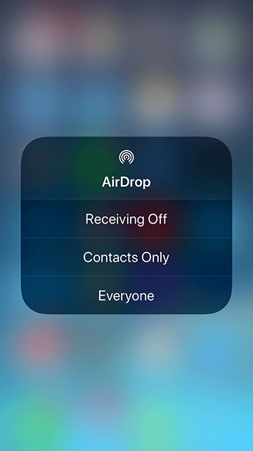 Airdrop options.