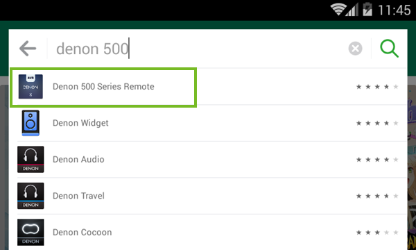 Search results for Denon 500