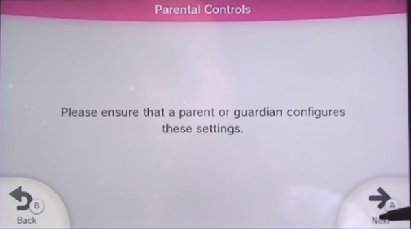 Make sure there are no kids around when you configure your controls