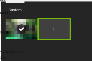 Add new Wallpaper plus sign.