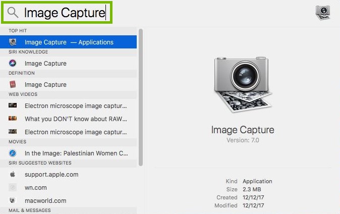 Search bar highlighted