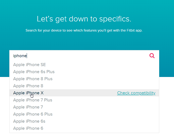 Fitbit compatibility website