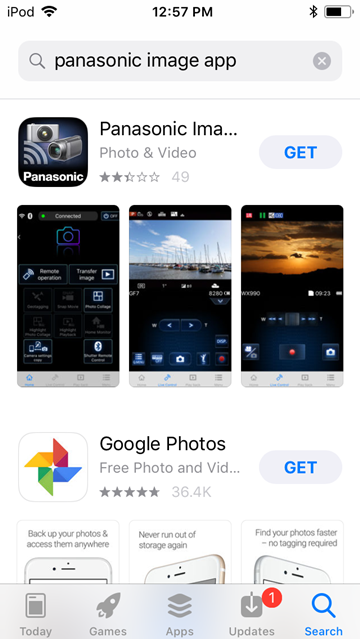 iOS mobile app landing page
