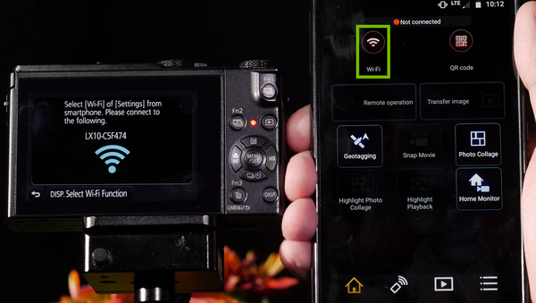 Wi-Fi option highlighted on phone screen.