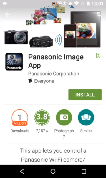 Android app landing page