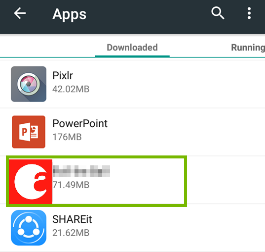 Android application settings with august home selected