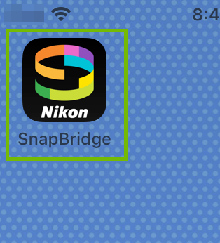 SnapBridge icon highlighted.