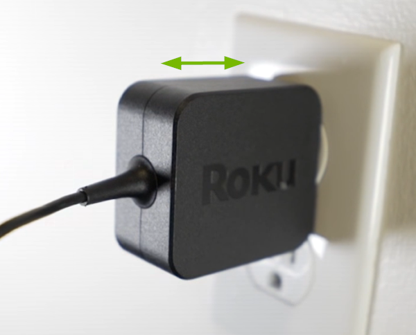 Unplug and replug power adapter in power outlet.