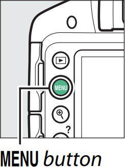 camera with menu button highlighted