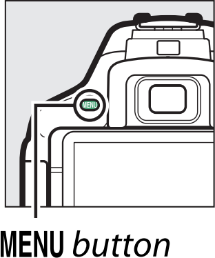 camera with menu button highlighted