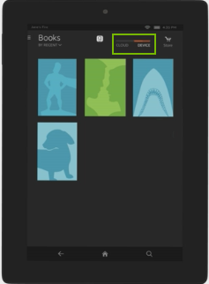 Amazon Kindle Tablet cloud or device switch