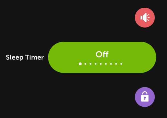 Sleep timer set to off.