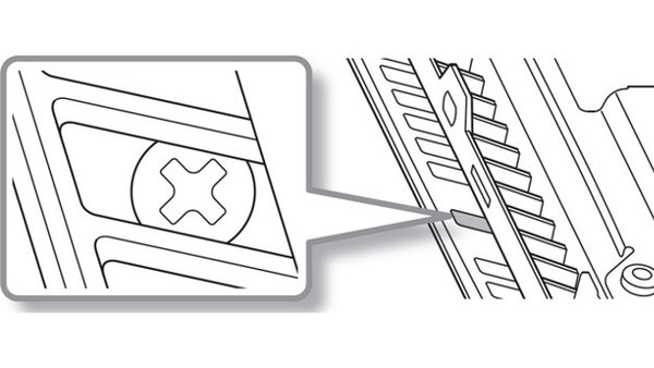 Diagram detail of the eject screw.