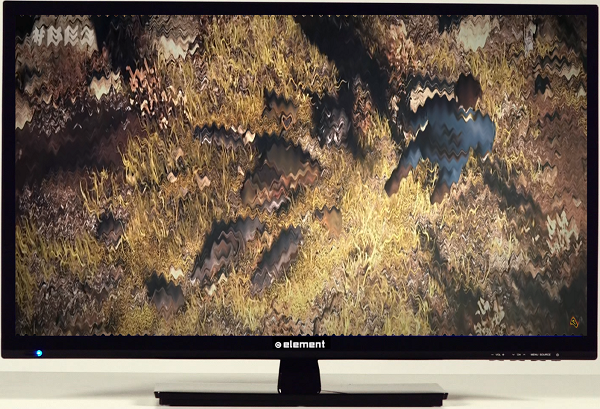Element TV with wavy image