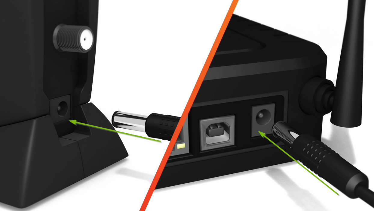 Unplug power cable from rear of router, then plug it back in.