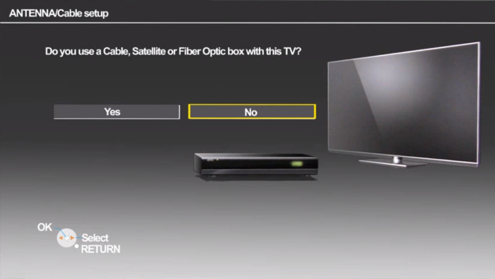 Cable box query screen