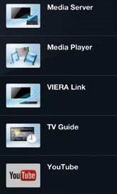 Example of different apps available