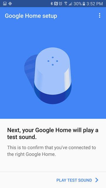 Sound testing screen