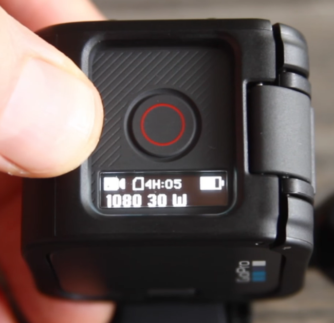 GoPro's overall status screen.