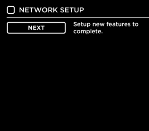 Smart TV network setup additional settings