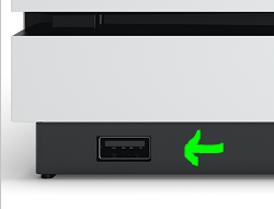 Xbox One S USB port.